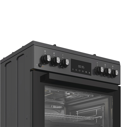 Whirlpool Cooker | W6G8LSSAWTA | Hob type Gas | Oven type Electric | Anthracite | Width 60 cm | Depth 60 cm | 72 L - Image 4