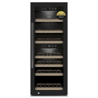 Caso | Smart Wine Cooler | WineExclusive 38 | Energy efficiency class G | Showcase | Free standing | Bottles capacity 38 bottles | Cooling type Compressor technology | Black