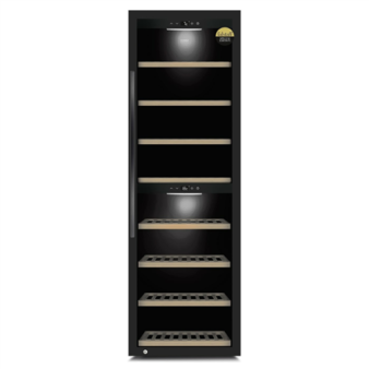 Caso | Smart Wine Cooler | WineExclusive 180 | Energy efficiency class G | Showcase | Free standing | Bottles capacity 180 bottles | Cooling type Compressor technology | Black