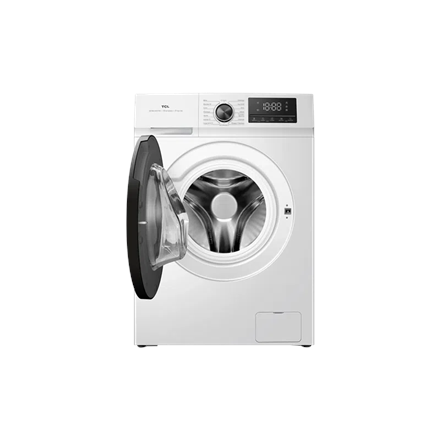 TCL Washing machine | FF1024WA2 | Energy efficiency class A-10% | Front loading | Washing capacity 10 kg | 1400 RPM | Depth 61 cm | Width 59.5 cm | Display | LED | Steam function | White - Image 4