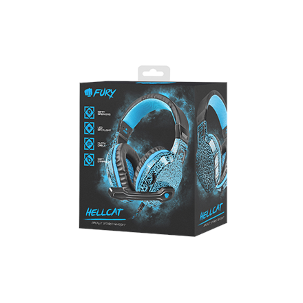 Fury | Wired | On-Ear | Gaming Headset | NFU-0863 Hellcat - Image 2