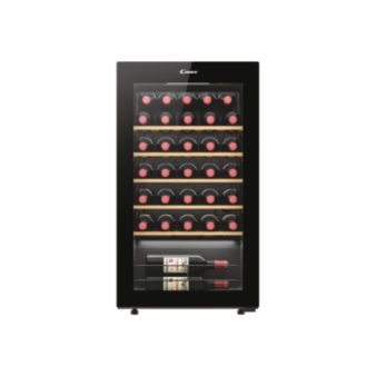 Candy | Wine Cooler | 438063 | Energy efficiency class G | Free standing | Bottles capacity 34 | Black