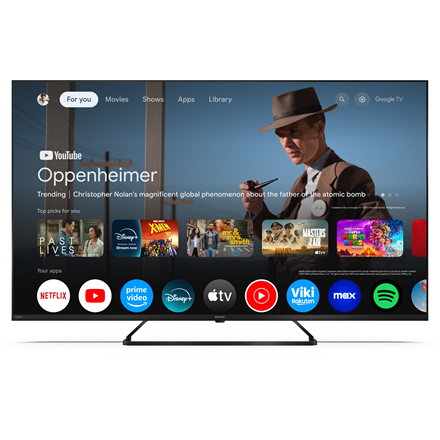 Sharp | 50HP6265E | 50 | Smart TV | Google TV | UHD | Black - Image 3