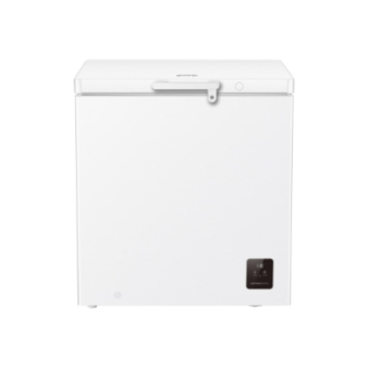 Freezer | FH20E6W5 | Gorenje Energy efficiency class E | Chest | Freestanding | Height 85.8 cm | Total net capacity 198 L | Display | White