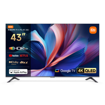 Xiaomi QLED TV A Pro 2026 | 43 | Smart TV | Google TV | UHD | Dark Gray