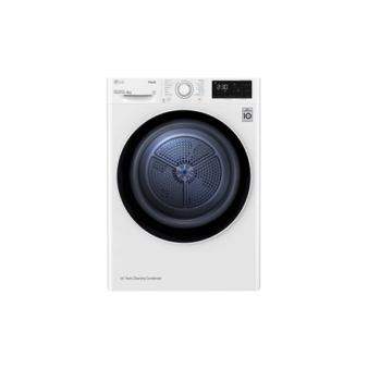 LG | Dryer Machine | RH80V3AV6N | Energy efficiency class D | Front loading | 8 kg | LED | Depth 69 cm | Wi-Fi | White