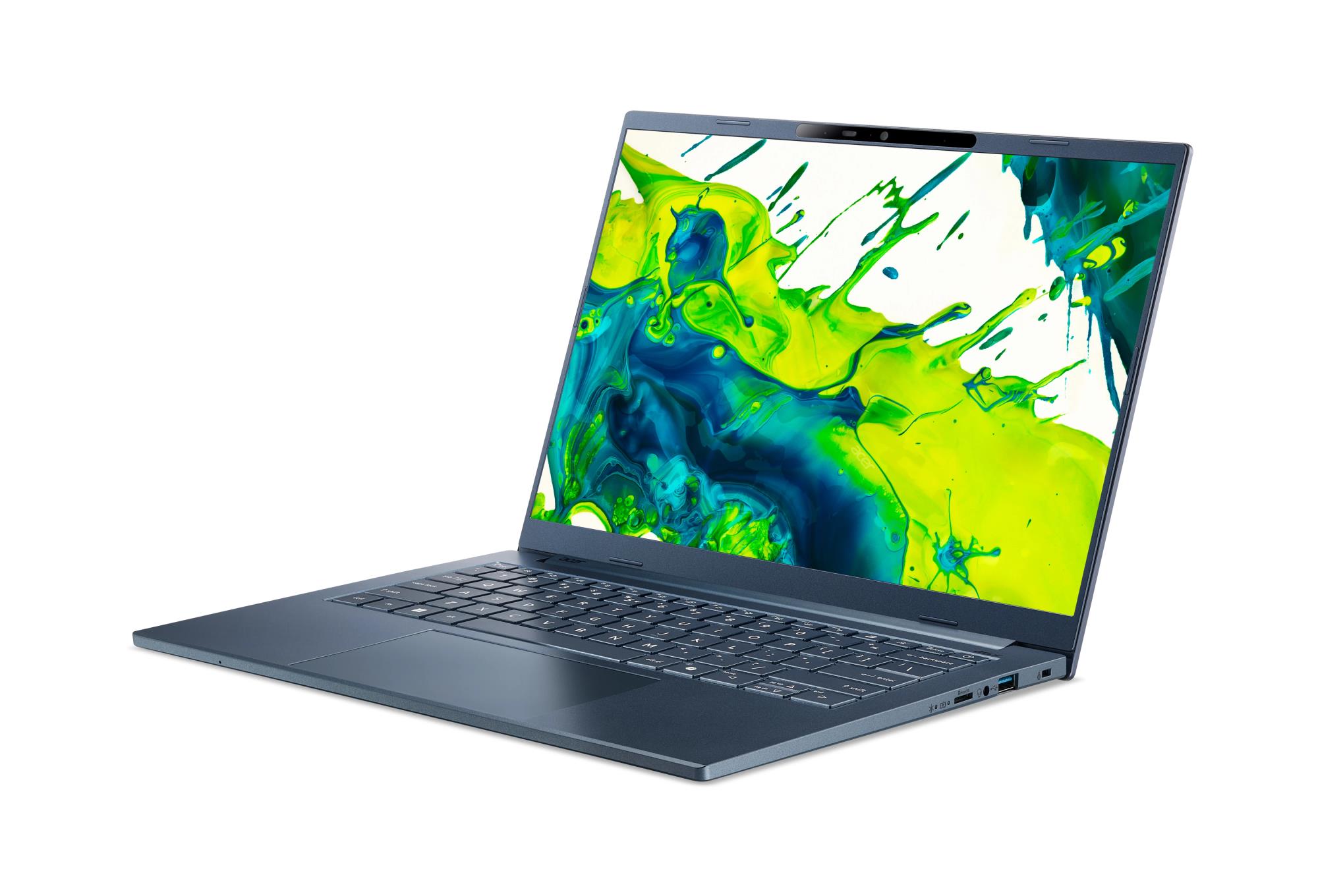 Notebook ACER Aspire Aspire 14 A CPU Qualcomm Snapdragon X1-26-100 3 GHz 14 " 1920 x 1200 pixels RAM 32 GB LPDDR5x-SDRAM SSD 1000 GB Discrete graphics Not available On-board graphics Yes OS installed Windows 11 Home Colour Blue Weight 1.26 kg NX.JP3EL.002 - Image 3