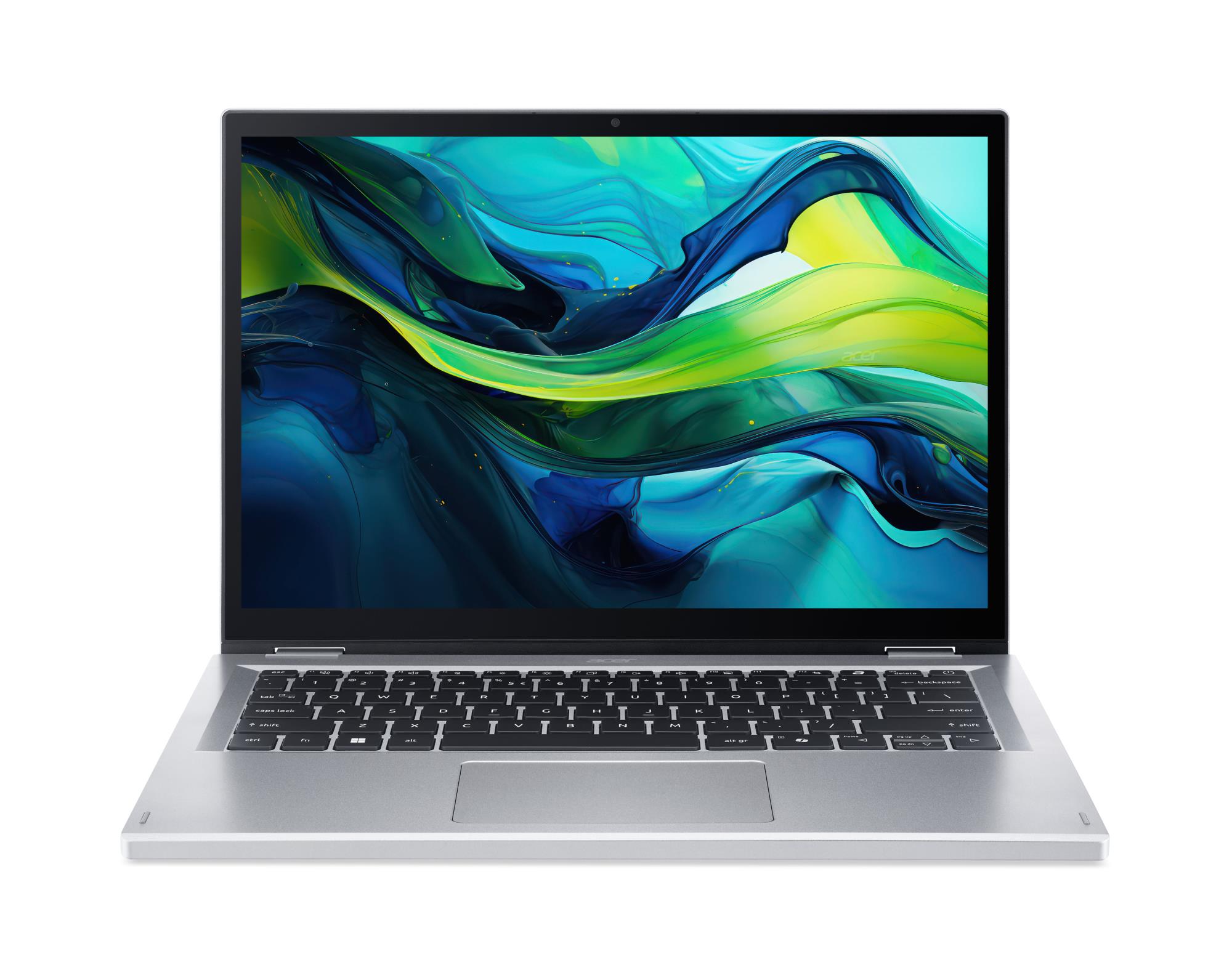 Notebook ACER Aspire Go Spin 14 AGSP14-31PT-C72L CPU Intel N-Series N150 800 MHz 14" Touchscreen 1920x1200 RAM 16GB LPDDR5 SSD 512GB IntelGraphics Integrated ENG Windows 11 Home Pure Silver 1.54 kg NX.J3UEL.001