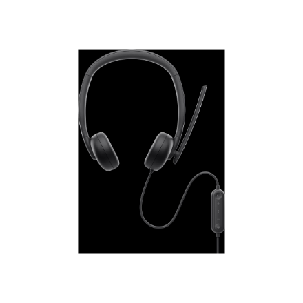 Dell | Headset | WH3024 | Built-in microphone | USB-C, USB-A | Black - Image 2