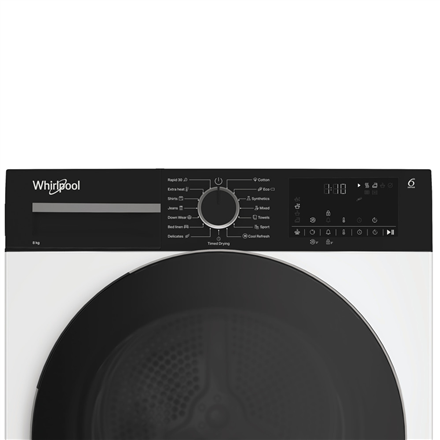 Whirlpool Dryer Machine | WPS D8 WBS EE | Energy efficiency class D | Front loading | 8 kg | Heat pump | Digital | Depth 55 cm | White - Image 4