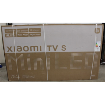 SALE OUT. Xiaomi TV S Mini 2025 75" (3840 x 2160) | Xiaomi TV | S Mini LED 2025 | 75 | Smart TV | Google TV | UHD | Black | DAMAGED PACKAGING | 32 GB