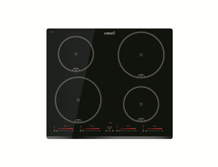 Cata INSB 6430 BK Hob, Induction, Width 59cm, 4 cooking zones, Touch control, Black | CATA