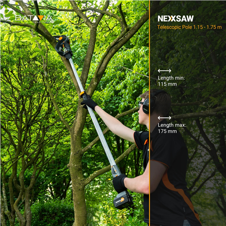 Batavia Telescopic pole 1.15 - 1.75 m For Nexxsaws and Nexxcuts - Image 3