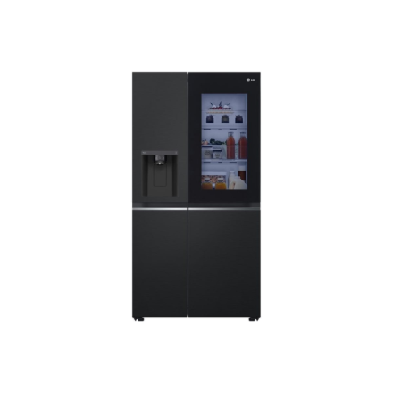 LG GSGV81EPLL Refrigerator, Free-standing, Side by Side, E, Height 1.79 m, Net fridge 416 L, Net freezer 219 L, Black | LG - Image 2
