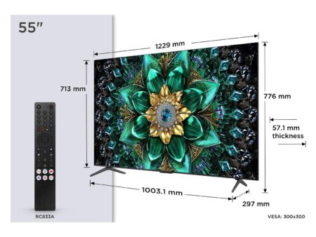 TV Set TCL 55 " 4K Ultra HD 3840 x 2160 pixels Flat 16:9 QD-Mini LED 55Q6C