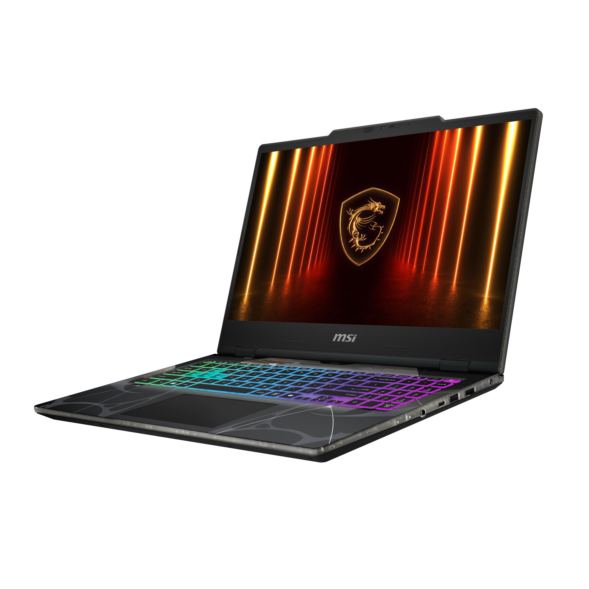 Notebook MSI CPU Intel Core 7 240H 15.6 " 1920 x 1080 pixels RAM 16 GB DDR5-SDRAM SSD 512 GB Discrete graphics NVIDIA GeForce RTX 5060 8 GB On-board graphics Yes Numeric keypad Yes OS installed Windows 11 Home Colour Black Weight 1.95 kg 5600 MHz CYBORG15B2RWFKG-087NL - Image 3