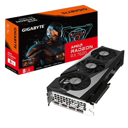 Gigabyte Radeon RX 7600 GAMING OC 8G | AMD | 8 GB | Radeon RX 7600 | GDDR6 | HDMI ports quantity 2 | PCI-E 4.0 - Image 3