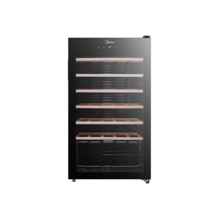 Midea Wine Cooler | MDRW150FGG22W | Energy efficiency class Class G | Free standing | Bottles capacity 34 | Black - Image 3