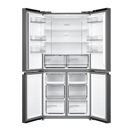 Midea MDRF632FIE45 Refrigerator, E, Freestanding, Multi-door, Height 177.5 cm, Fridge net 474L, Dark Inox - Image 2