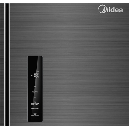 Midea MDRF632FIE45 Refrigerator, E, Freestanding, Multi-door, Height 177.5 cm, Fridge net 474L, Dark Inox - Image 3