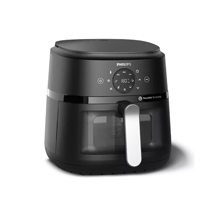Philips NA231/00 Airfryer, 1700 W, Pan volume 6.2 L, Black, Silver | Philips Airfryer | NA231/00 | Power 1700 W | Capacity 6.2 L | Black/Silver - Image 3