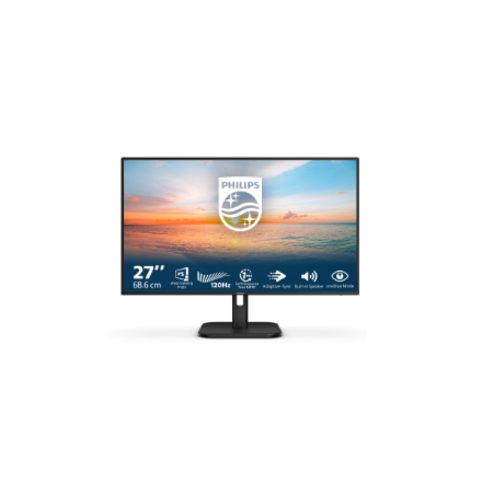 Philips | 27E1N1200A/00 | 27 " | IPS | FHD | 16:9 | 120 Hz | 4 ms | 1920 x 1080 pixels | 300 cd/m² | HDMI ports quantity 1 | Black - Image 2