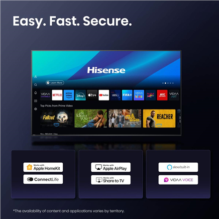 Hisense Mini LED TV | 65U7Q | 65 | Smart TV | VIDAA Smart OS | UHD | Black - Image 3