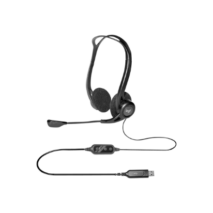 Logitech | PC 960 USB | Headset | Black - Image 2