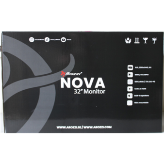 SALE OUT. Arozzi Nova 32" IPS, 180Hz, Computer Monitor - Black | Arozzi | Nova | 32 " | IPS | QHD | 16:9 | 180 Hz | 1 ms | 2560 x 1440 pixels | 300 cd/m² | HDMI ports quantity 2 | Black | Warranty 24 month(s) | DAMAGED INNER PACKAGING, DEMO