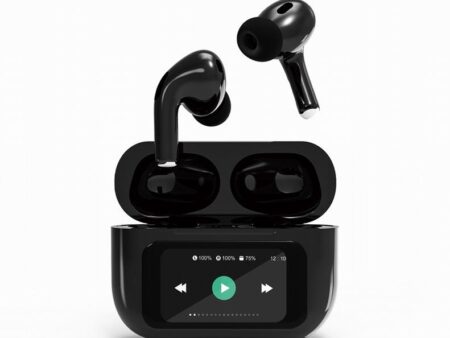 HEADSET BLUETOOTH/TWS-LCD-ANC-01-BK GEMBIRD