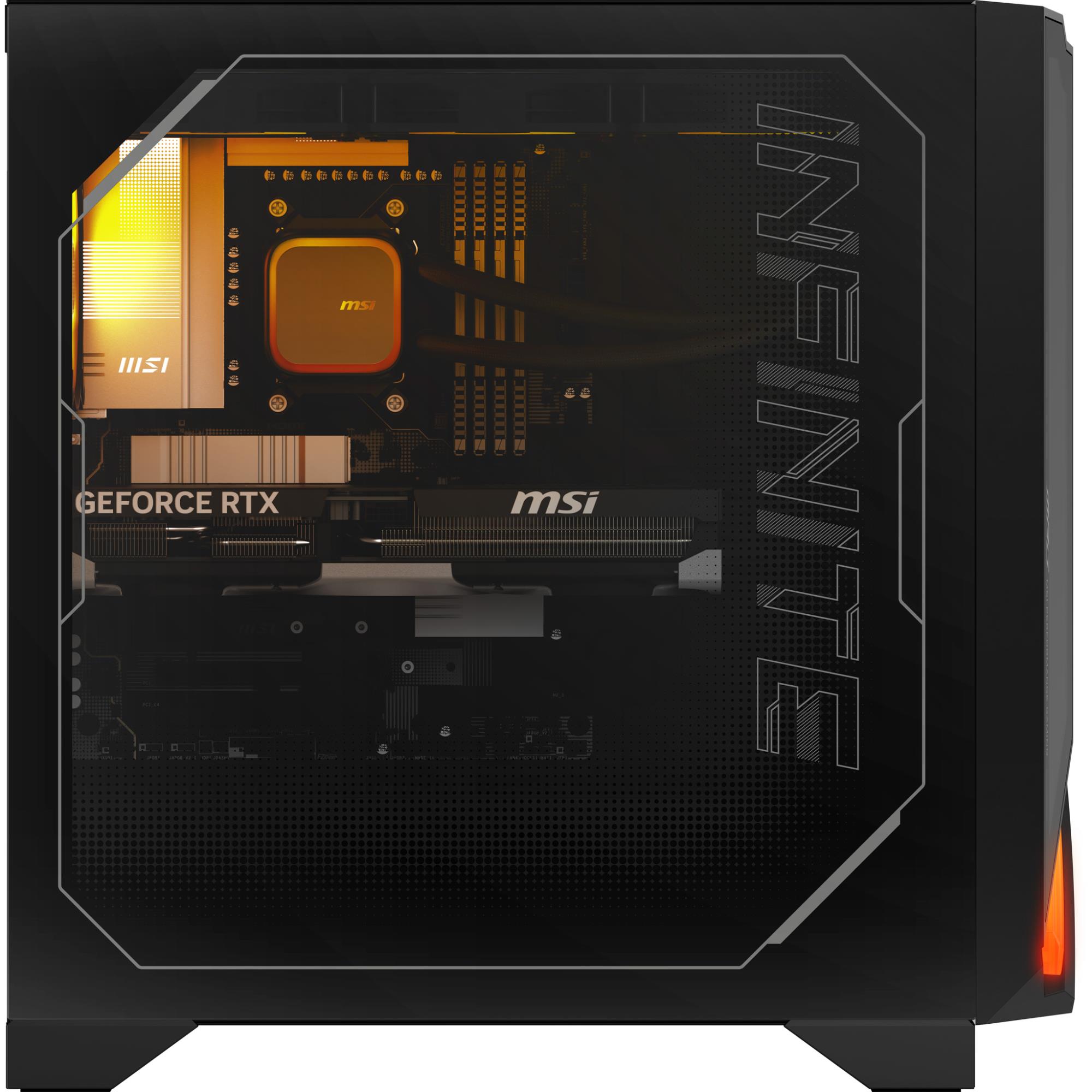 PC MSI Desktop AMD RyzenT 7 7800X3D 32 GB DDR5-SDRAM Storage SSD SSD 1 TB NVIDIA GeForce RTX 5070 Ti On board graphics AMD Radeon Graphics Wi-Fi Yes Bluetooth Yes Windows 11 Home MPGINFZ3X3D7NVRR7-873EU - Image 2