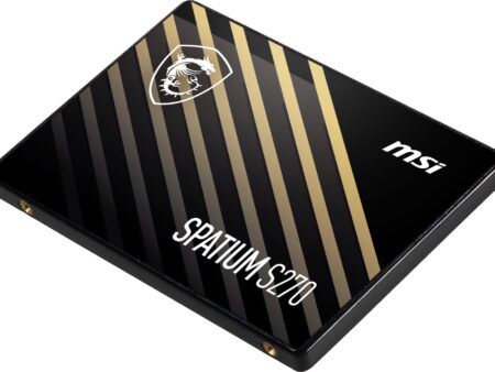 SSD MSI SPATIUM S270 480GB SATA 3D NAND Write speed 450 MBytes/sec Read speed 500 MBytes/sec 2,5" TBW 250 TB MTBF 2000000 hours S78-440E350-P83