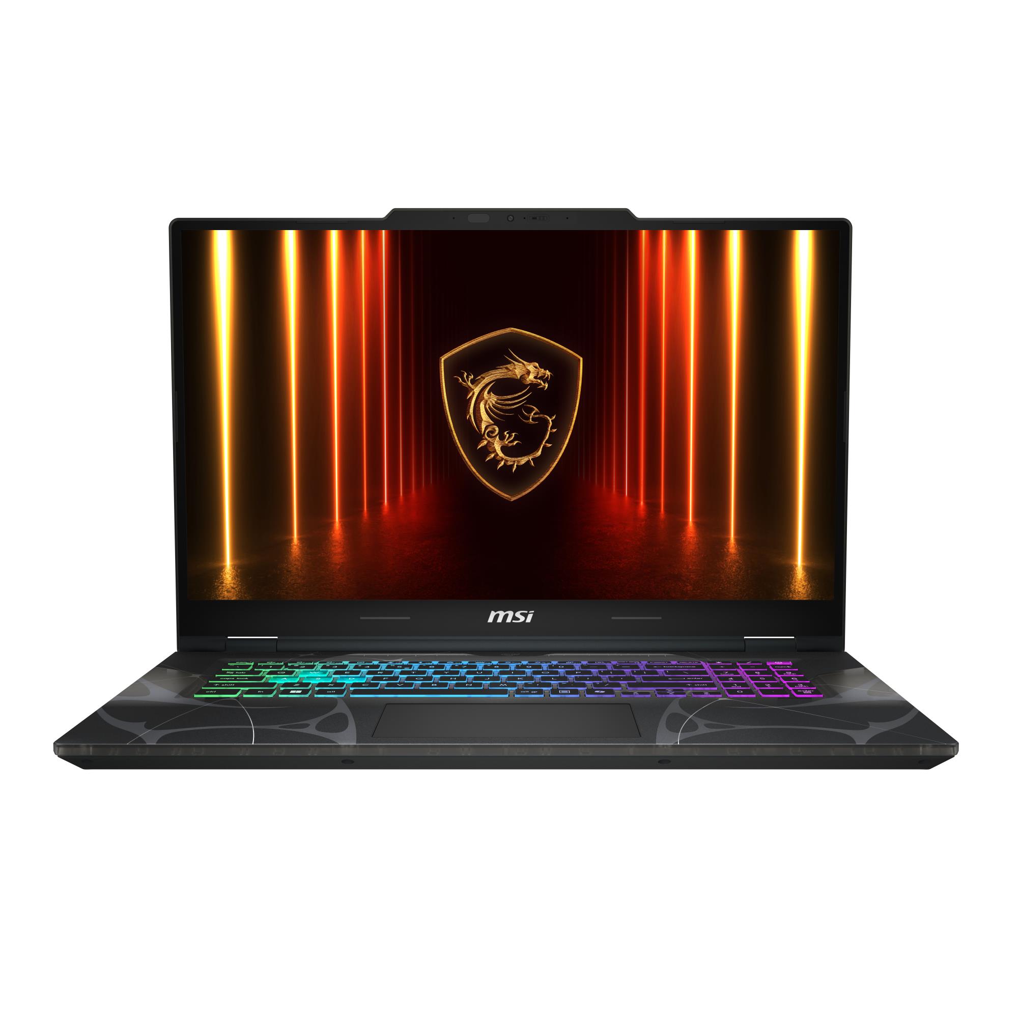 Notebook MSI CPU Intel Core 7 240H 17.3 " 1920 x 1080 pixels RAM 16 GB DDR5-SDRAM SSD 512 GB Discrete graphics NVIDIA GeForce RTX 5060 8 GB On-board graphics Yes Numeric keypad Yes OS installed Windows 11 Home Colour Black Weight 2.4 kg 5600 MHz CYBORG17B2RWFKG-025NL