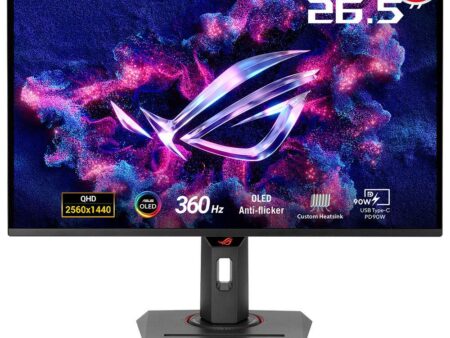 LCD Monitor ASUS ROG Strix OLED XG27ACDNG 26.5" Gaming Panel QD-OLED 2560x1440 16:9 360 Hz 0.03 ms Swivel Pivot Height adjustable 90LM0AN0-B01970