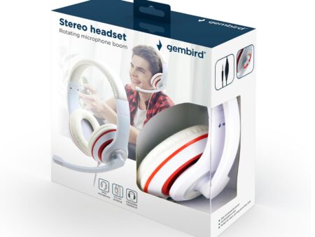 HEADSET STEREO WHITE/MHS-03-WTRD GEMBIRD
