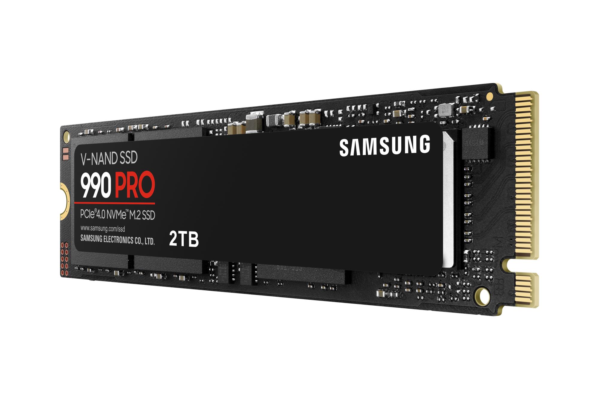 SSD SAMSUNG 990 PRO 2TB M.2 PCIE NVMe MLC Write speed 6900 MBytes/sec Read speed 7450 MBytes/sec 2.3mm TBW 1200 TB MTBF 1500000 hours MZ-V9P2T0BW - Image 3