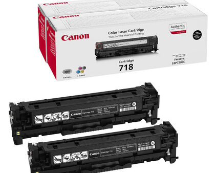 Cartridge Canon 718 (2662B005/2662B017) BK OEM 2-pack
