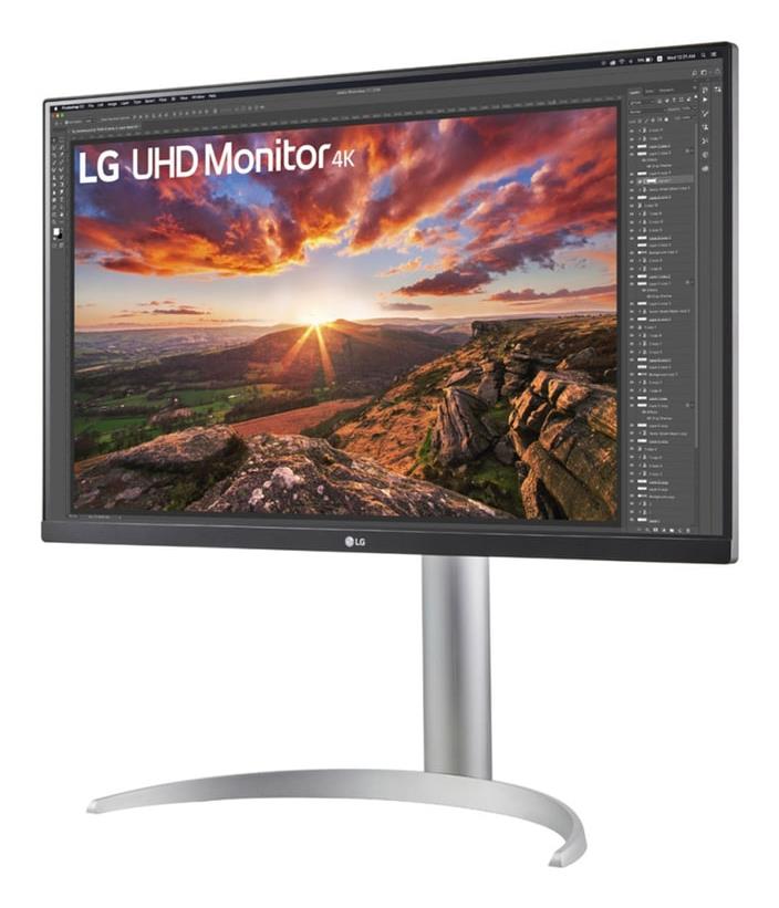 LCD Monitor LG 27UP850K-W 27" Gaming Panel IPS 3840x2160 16:9 60 Hz 5 ms Pivot Height adjustable Tilt Colour Black 27UP850K-W - Image 2