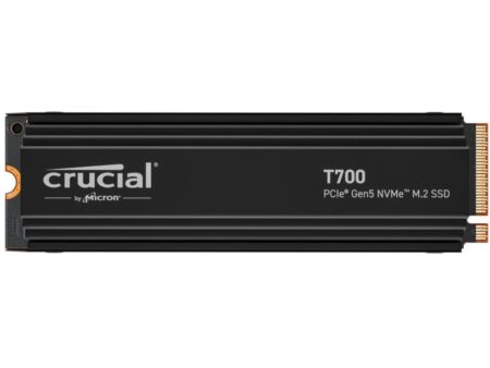 SSD CRUCIAL T700 4TB M.2 PCIe Gen5 NVMe TLC Write speed 11800 MBytes/sec Read speed 12400 MBytes/sec TBW 2400 TB CT4000T700SSD5