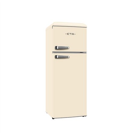 ETA Refrigerator | ETA253390040EN Storio Retro | Energy efficiency class E | Free standing | Height 148.2 cm | Double Door | Fridge net capacity 170 L | Freezer net capacity 45 L | 38 dB | Beige - Image 2