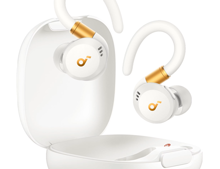 Anker Soundcore | Earbuds with Hook | Sport X20 | Bluetooth | ANC | White/Gold