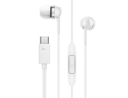 Sennheiser Headphones | CX 80U | Wired | In-ear | Microphone | White
