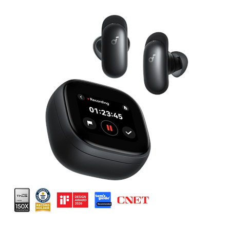 Anker Soundcore Wireless Earbuds | Liberty 5 Pro Max | Bluetooth | In-Ear | Microphone | Black | Noise canceling | Noise reduction - Image 2