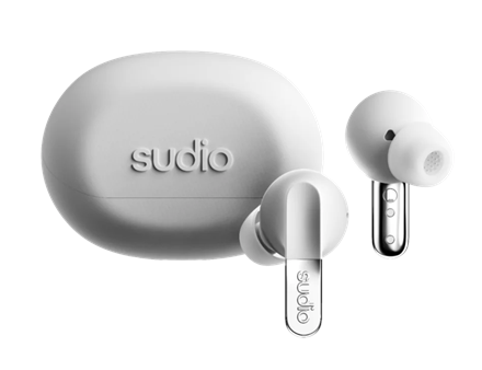 Sudio Earbuds | N3 Pro | Bluetooth | In-ear | Microphone | Chrome White | Noise canceling | Wireless