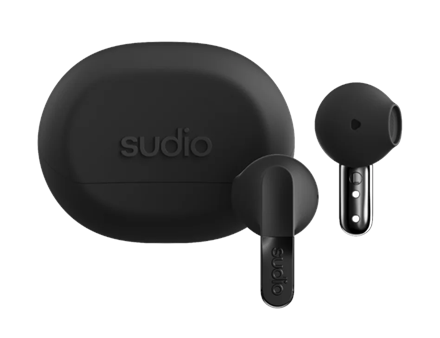 Sudio Earbuds | N3 | Bluetooth | On-ear | Microphone | Onyx Black | Wireless