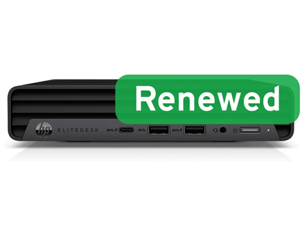 HP Renewed Grade B | EliteDesk 805 G6 Desktop Mini | AMD Ryzen 5 PRO | 2400GE | 16 GB | SSD | 512 GB | AMD Radeon Graphics | Windows 11 Pro