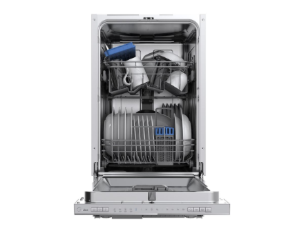 Midea Midea | Dishwasher | Fully integrated | MDWEB1004LS-W | Width 44.8 cm | Height 81.5 cm | Class E | Eco Programme Rated Capacity 10 | Wi-Fi | Silver