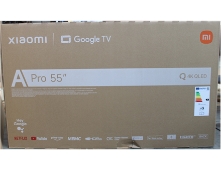 SALE OUT. Xiaomi QLED TV A Pro 2026 55'' | Xiaomi QLED TV A Pro 2026 | 55 | Smart TV | Google TV | 4K UHD | DAMAGED PACKAGING