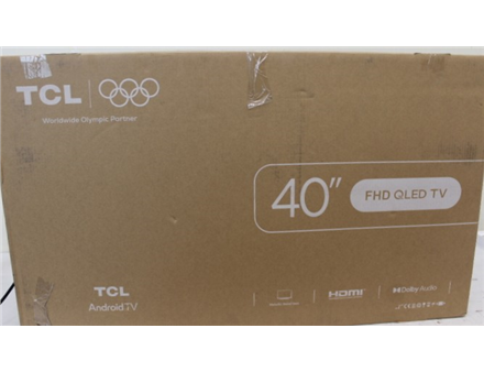 SALE OUT. TCL 40S5K 40" (101.6 cm) Full HD QLED TV with HDR and Android TV | SALE OUT. | TCL QLED TV | 40S5K | 40 | Smart TV | Android TV | FHD | Black | USED, SCRATCHED