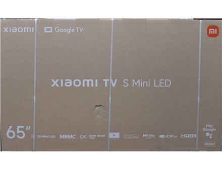 SALE OUT. Xiaomi TV S Mini LED 65 2026 | SALE OUT. Xiaomi | S Mini LED 2026 | 65 | Smart TV | Google TV | 4K UHD | Dark Grey | DAMAGED PACKAGING, DENTED BACKSIDE
